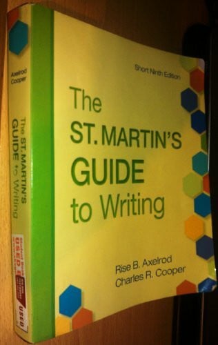 Cooper, Charles R. The St. Martin's Guide to Writing: Short Edition