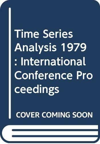 Anderson, O.D. Time Series Analysis 1979: International Conference Proceedings (Time Series Analysis: International Conference Proceedings)