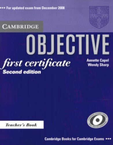 Sharp, Wendy Objective First Certificate Teacher's Book 2nd Edition