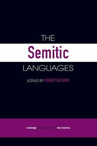 Hetzron, Robert The Semitic Languages (Routledge Language Family)