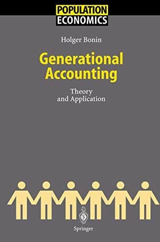 Bonin, Holger Generational Accounting: Theory and Application (Population Economics)