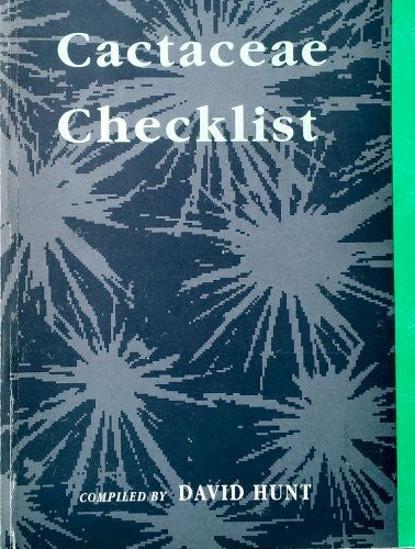 Hunt, David Cites Cactaceae Checklist (CITES Checklist)