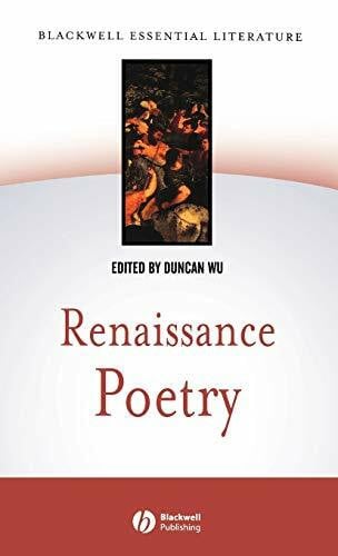 Wu, Duncan Renaissance Poetry (Blackwell Essential Literature)