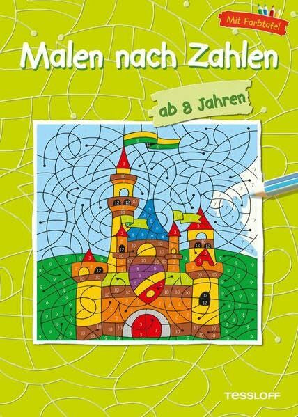 Popovic, Vladimir Malen nach Zahlen ab 8 Jahren: Ausmalen, Zahlen und Zählen üben