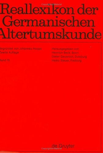 Geuenich, Dieter Hobel - Iznik: Funfzehnter Band: Hobel -Iznik (Reallexikon der Germanischen Altertumskunde, Band 15)