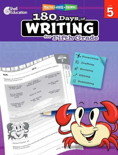 Maloof, Torrey 180 Days of Writing for Fifth Grade: Practice, Assess, Diagnose (180 Days of Practice)