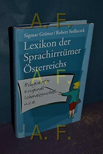 Sedlaczek, Robert Lexikon der Sprachirrtümer Österreichs