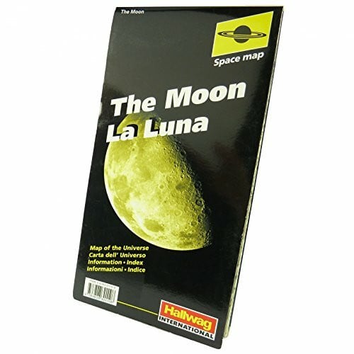 Rand McNally and Company Der Mond: Vorder- und Rückseite des Mondes. Infobroschüre mit Namenverzeichnis der Mondformationen: Informationen, Index