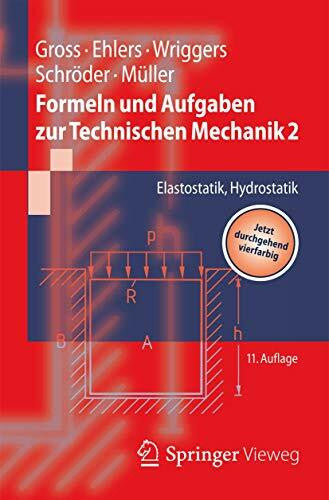 Müller, Ralf Formeln und Aufgaben zur Technischen Mechanik 2: Elastostatik, Hydrostatik (Springer-Lehrbuch)