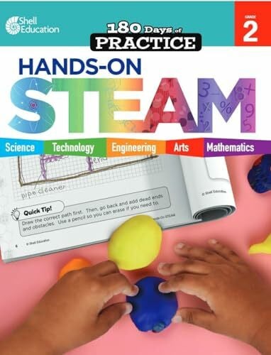 Laughlin, Melissa 180 Days: Hands-On STEAM: Grade 2 (180 Days of Practice)