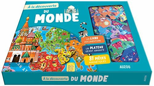 Lamouroux, Charlène À LA DÉCOUVERTE DU MONDE: Avec 1 plateau aimanté et 81 pièces magnétiques