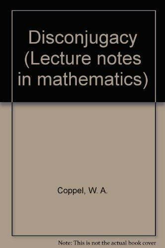 Coppel, W. A. Disconjugacy