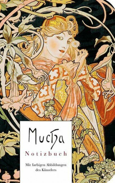 Mucha, Alfons Alfons Mucha - Notizbuch: liniert mit farbigen Abbildungen