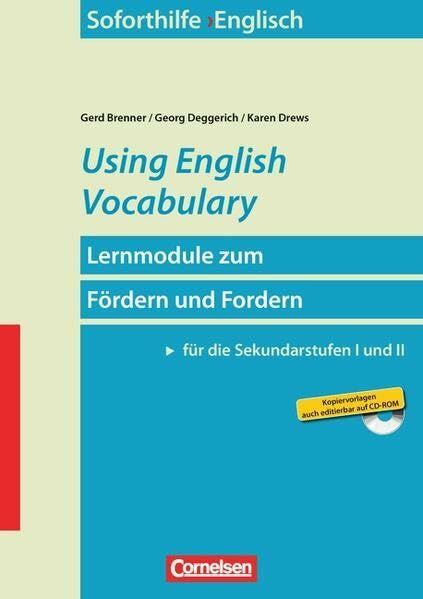 Drews, Karen Soforthilfe - Englisch: Using English Vocabulary: Buch und Kopiervorlagen mit CD-ROM