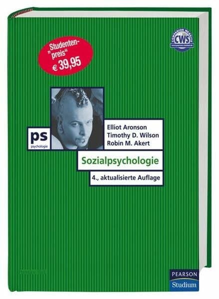 Akert, Robin Sozialpsychologie (Pearson Studium - Psychologie)
