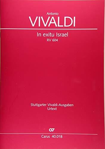Vivaldi, Antonio In exitu Israel (Partitur): RV 604