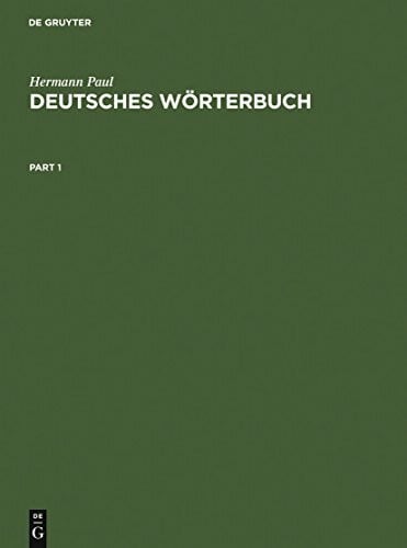 Objartel, Georg Deutsches Wörterbuch: Bedeutungsgeschichte und Aufbau unseres Wortschatzes