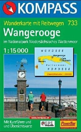 Wangerooge: Mit Kurzführer. 1:15000 (KOMPASS Wanderkarte)