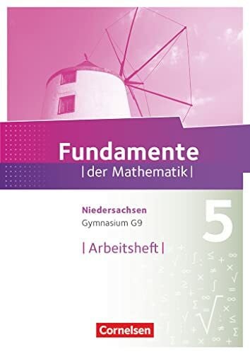 Pallack, Andreas Fundamente der Mathematik - Niedersachsen ab 2015 - 5. Schuljahr: Arbeitsheft zum Schulbuch - Mit eingelegten Lösungen