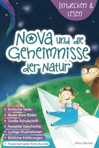 Winter, Mira Entdecken & Lesen: Nova und die Geheimnisse der Natur | Wissen für Clevere Kids | inkl. Malseiten & Antolin Quiz | Sach- & Lesebuch 2. / 3. Klasse