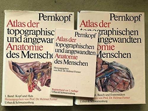 Atlas der topographischen und angewandten Anatomie des Menschen. Tl. 1: Kopf und Hals. Tl. 2: Brust, Bauch und Extremitäten.