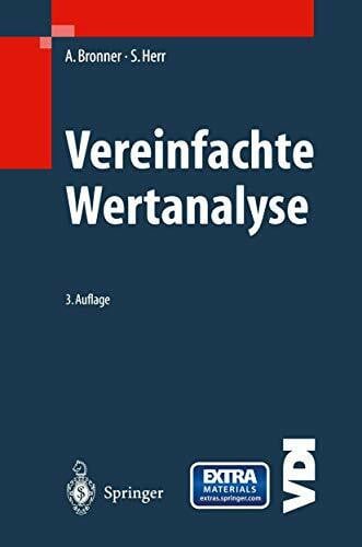 Herr, Stephan Vereinfachte Wertanalyse mit Formularen und CD-ROM (VDI-Buch)