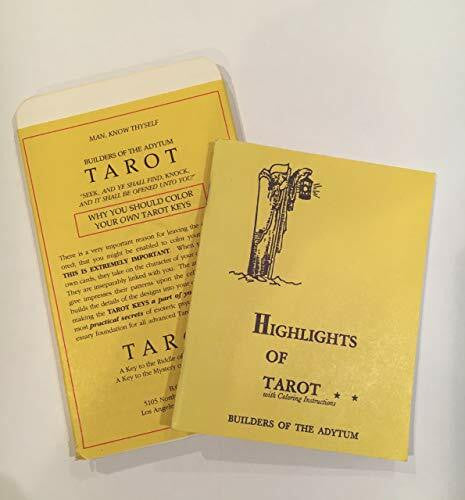 Case, Paul Foster Highlights of Tarot/Boxed Set 78 Uncolored Tarot Cards and Booklet (BOXED WITH MAJOR AND MINOR TAROT CARDS)
