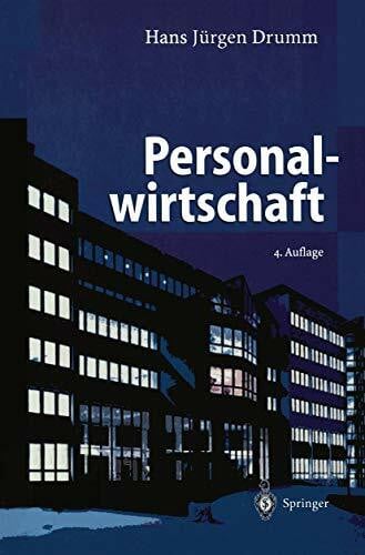 Drumm, Hans J. Personalwirtschaft