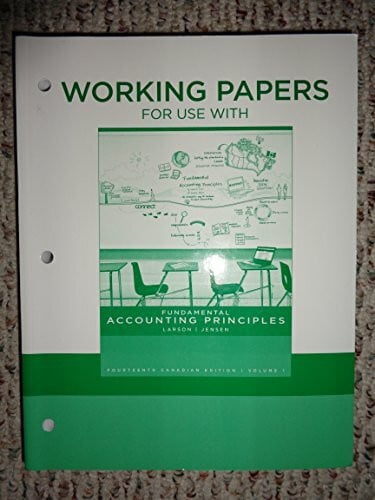 Working Papers for Fundamental Accounting Principles, Volume 1