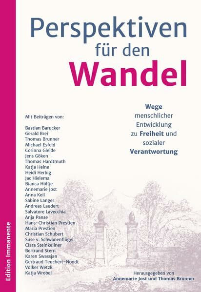 Prof. Dr. Lavecchia, Salvatore Perspektiven für den Wandel Perspektiven für den Wandel: Wege menschlicher Entwicklung zu Freiheit und sozialer Verantwortung