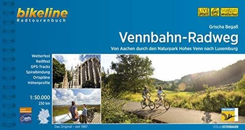 Esterbauer Verlag Vennbahn-Radweg: Von Aachen durch den Naturpark Hohes Venn nach Luxemburg, 1:50.000, 230 km (Bikeline Radtourenbücher)