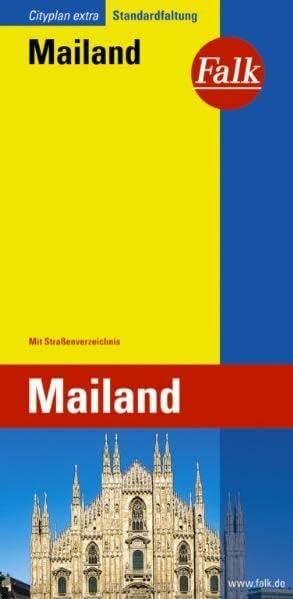 Falk Cityplan Extra Standardfaltung International Mailand / Milano mit Straßenverzeichnis