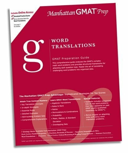 Not Available Word Translations Gmat Preparation Guide (Manhattan Gmat Prep)