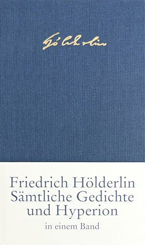Schmidt, Jochen Sämtliche Gedichte und ›Hyperion‹