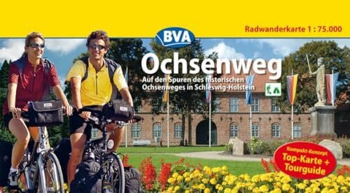 Schleswig-Holstein Binnenland Tourismus e.V., Glückstadt Ochsenweg, Kompakt-Spiralo, Radwanderkarte 1 : 75 000