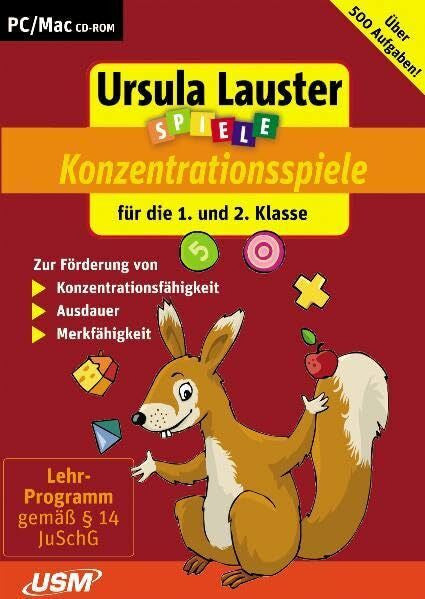 United Soft Media Verlag GmbH Ursula Lauster: Neue Konzentrationsspiele für die 1 und 2. Klasse