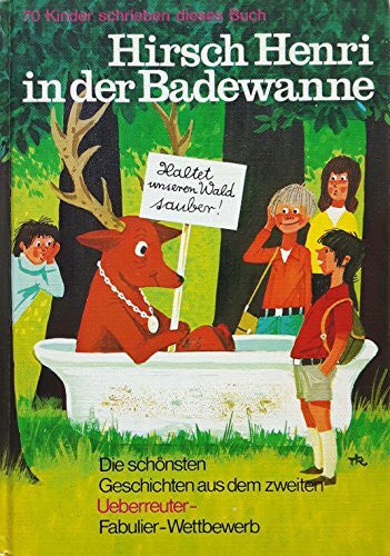 Hirsch Henri in der Badewanne