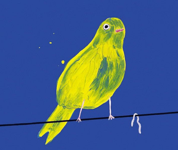 Shrigley, David Yellow Bird with Worm