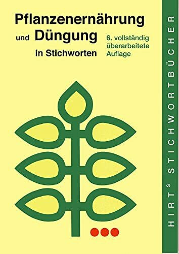 Finck, Arnold Pflanzenernährung und Düngung in Stichworten (Hirt's Stichwortbücher)