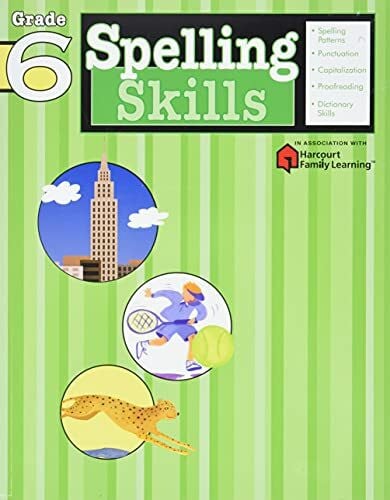 Flash Kids Editors Spelling Skills: Grade 6 (Flash Kids Harcourt Family Learning)