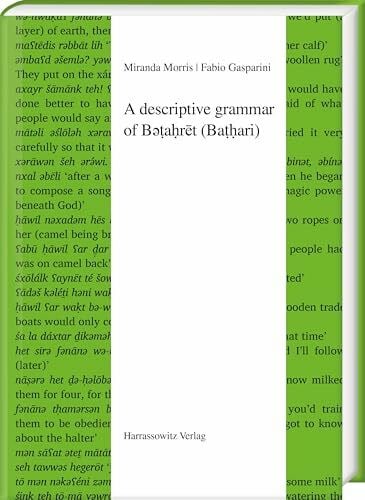 Gasparini, Fabio A descriptive grammar of Bəṭaḥrēt (Baṭḥari) (Semitica Viva)