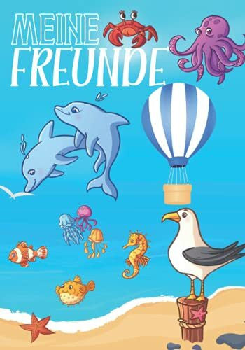 Kinkerlitz, Klara Meine Freunde: Freundebuch Meer Meerestiere. Tiere Schulfreundschaftsbuch für die Schule. Geschenk für Grundschulkinder