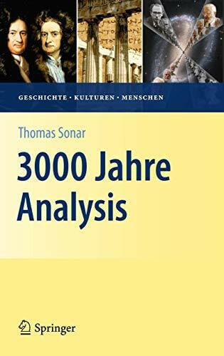 Sonar, Thomas 3000 Jahre Analysis: Geschichte, Kulturen, Menschen (Vom Zählstein zum Computer)