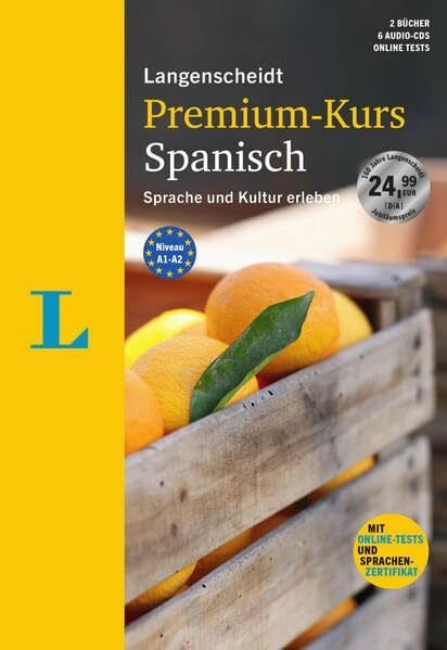 Langenscheidt, Redaktion Langenscheidt Premium-Kurs Spanisch - Sprachkurs mit 2 Büchern, 6 Audio-CDs, MP3-Download, Online-Tests und Zertifikat: Der Sprachkurs, um Sprache und ... Sprache und Kultur erleben. Niveau A1/A2