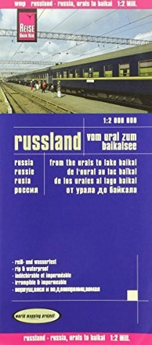 Reise Know-How Verlag Peter Rump Reise Know-How Landkarte Russland - vom Ural zum Baikalsee (1:2.000.000): world mapping project
