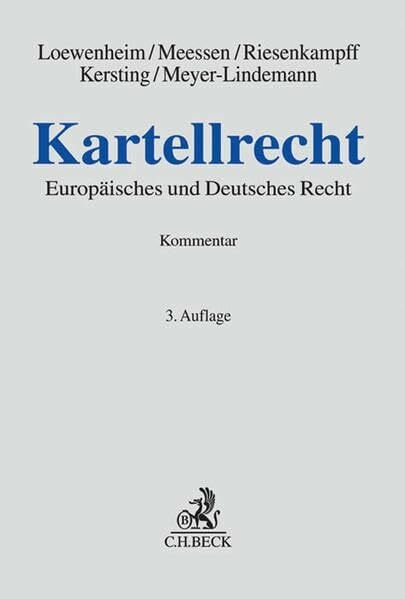 Fiedler, Lilly Kartellrecht: Europäisches und Deutsches Recht