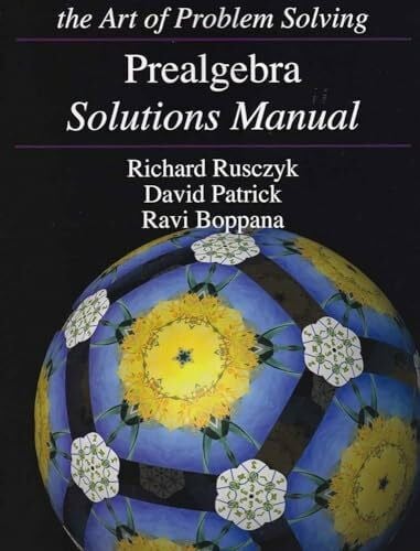 Ravi Boppana Prealgebra Solutions Manual