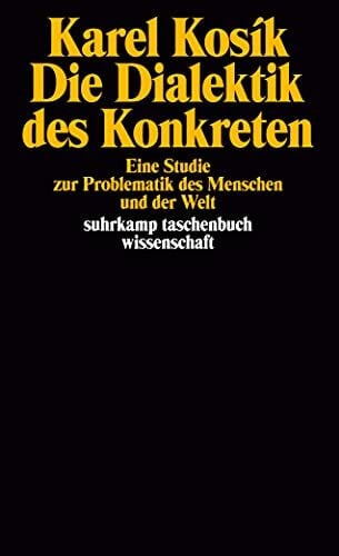 Hoffmann, Marianne Die Dialektik des Konkreten: Eine Studie zur Problematik des Menschen und der Welt (suhrkamp taschenbuch wissenschaft)