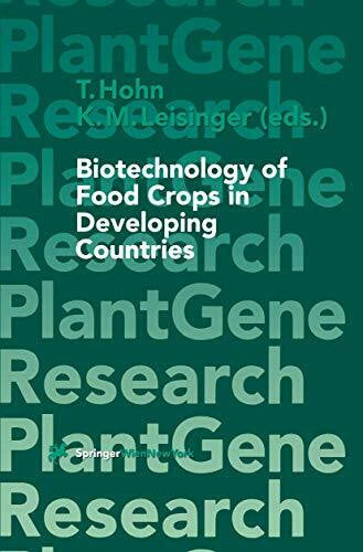 Leisinger, K.M. Biotechnology of Food Crops in Developing Countries (Plant Gene Research)