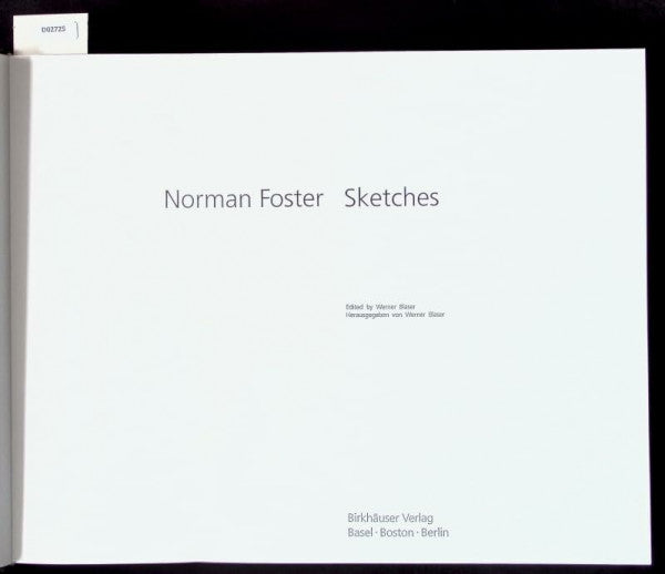 LAMBOT Norman Foster : Sketches: DTSCH.-ENGL. AUSGABE